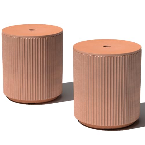 Image of Veradek Umbrella Side Table - Outdoor Patio Table with Umbrella Hole