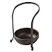 iDesign York Metal Standing Spoon, Spatula, Ladle Rest for Kitchen Countertops, Stove, 5" x 5" x 6.8", Bronze