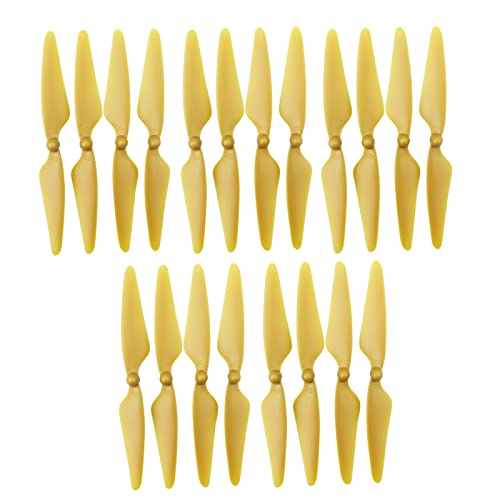 ZYGY Accessoire 20PCS Hélices pour Hubsan H501s H501A H501C H501M H501S W H501S Pro MJX B3 Bugs 3 B3H Bugs 3H F17 F100 HS700 D80 RC Quadcopter Pièces de Rechange Drone Or