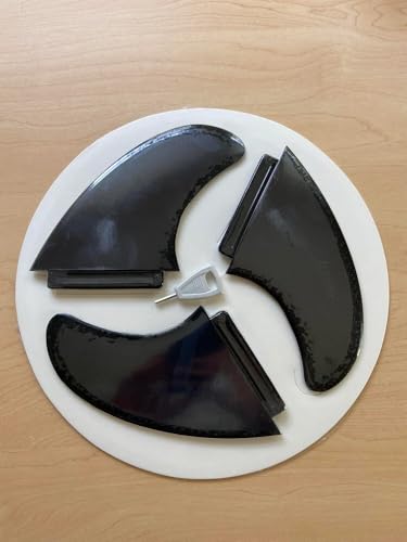 Rock It Surf 3-Piece Fin Box Set for Foam Surfboards (4.5")