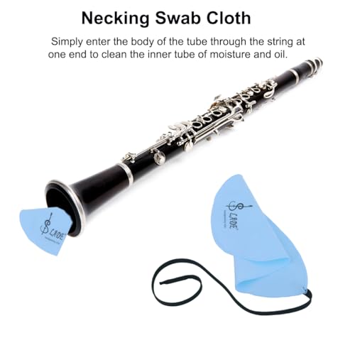 3Pcs Flute Cleaning Cloth for Inside Tube, Clarinet Swab Cloth, A-shaped Design Cleaning Kit Cloth for Piccolo Flute, Sax Saxophone, Musical Instruments