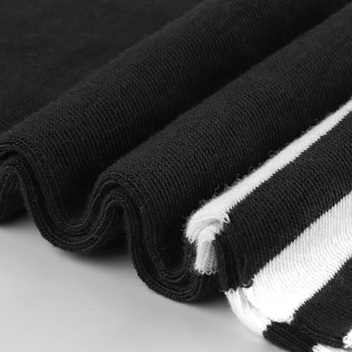 Aneco 6 Pairs Plus Size Over Knee Socks Women Warm Thigh High Stockings for Daily Use, L-XXL4