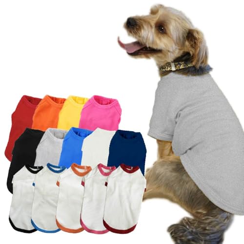 SPIRAL-style 国産無地Tシャツ(小型、中型犬) 犬服 犬の服 tシャツ 小型犬 中型犬 大型犬 冬服 春 夏 可愛い おもしろ 着せやすい お揃い かわいい ブランド セール 散歩 袖あり 長袖 伸びる 日本製 グレー M