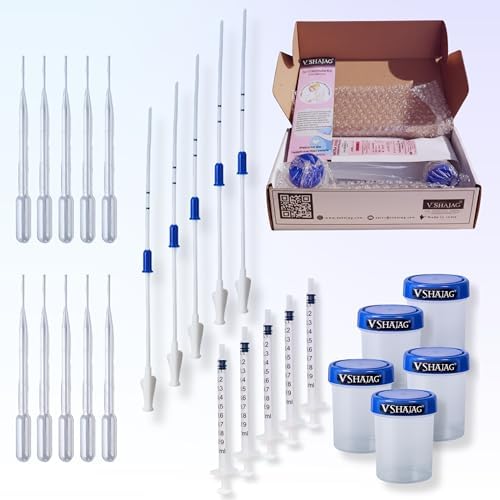 Advanced IVI/IUI Home Insemination Kit (17cm) | Fertility Solution for Couples Trying to Conceive | Includes 5 IUI Cannula, 5 Collection Containers & 10 Bonus Droppers | Safe & Precise (Pack of 5)