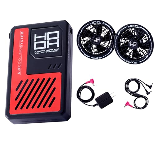2026年HOOH 快適ウェア用ファン/バッテリーセット V3001+V3002 Amazon.co.jp: [HOOH] 30V バッテリー ファン セット V3001 V3002 2026