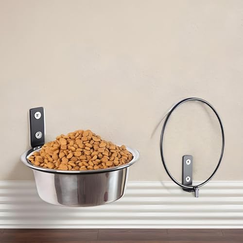 Jvjggag Hundenäpfe aus Edelstahl, auslaufsicher, auslaufsicher, für kleine, mittelgroße und große Kätzchen, Welpen, Kaninchen, Innenbereich, Wohnzimmer, Balkon, Hinterhof-3