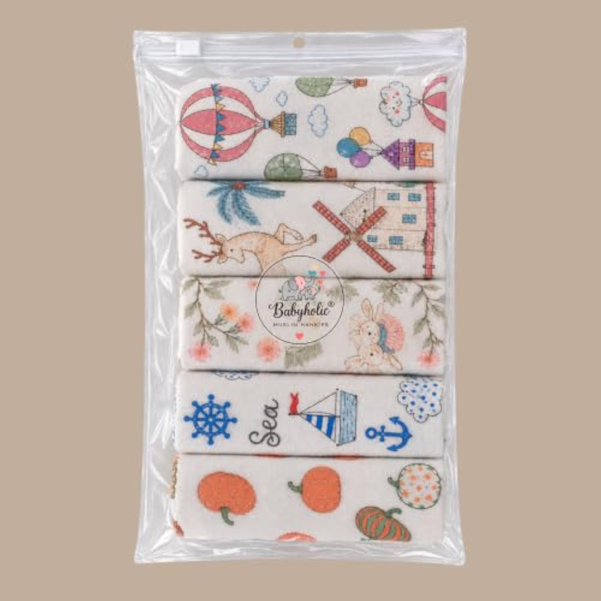 Soft Cotton Muslin Handkerchief Face Towel for Newborns