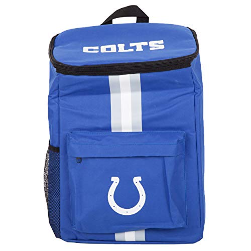 FOCO Indianapolis Colts Cooler Backpack – Portable Soft Sided Ice Chest – Insulated Bag Holds 36 Cans - Football Gear – Show Your Team Spirit with Officially Licensed Fan Gear