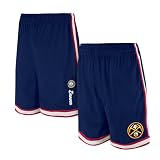 Ultra Game NBA Official Men’s Slam Active Basketball Training Shorts - Unisex, Denver Nuggets, Team Color, Large