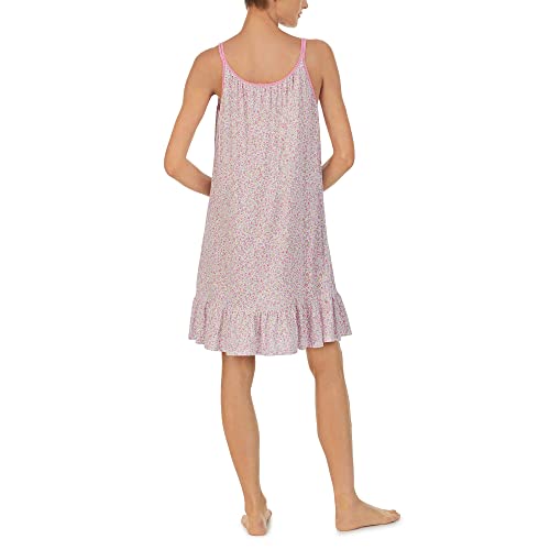 Lauren Ralph Lauren Sleeveless Flounce Gown Multi Floral Lg (Us 12-14) #TOP1