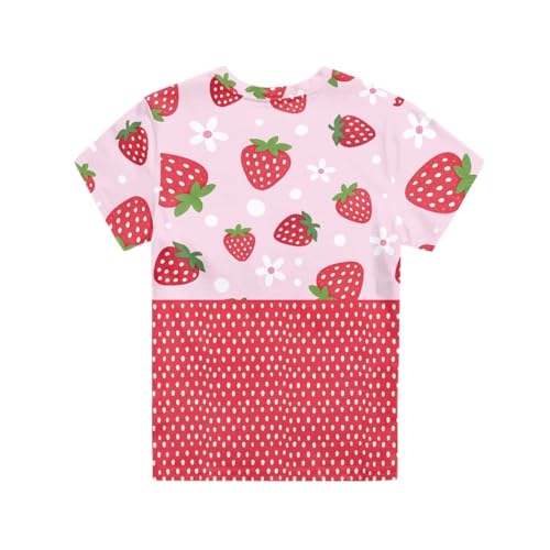 Image of WELLFLYHOM Kids Tshirts Girls Boys Short Sleeve Crewneck Tees Shirts Casual Sport Pullover Tops Size 3-16 Years