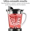Hamilton Beach Wave Crusher Blender for Smoothies With 40 Oz Glass Jar and 14 Functions, Ice Sabre Blades & 700 Watts for Consistently Smooth Results, Black & Stainless Steel (54220)