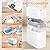 MOPALL Automatic Motion Sensor Bathroom Trash Can with Lid, 3 Gal Touchless Trash Can Auto-Adsorption Garbage Can, Slim Smart Trash Bin Waterproof Waste Basket for Bedroom, Kitchen, Office, Toilet, RV