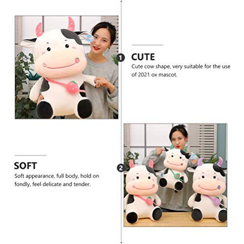 ABOOFAN Vaca Pelúcia Animal Ano de Pelúcia Boi Pelúcia Pelúcia Pelúcia Animal Travesseiro Withink Mo
