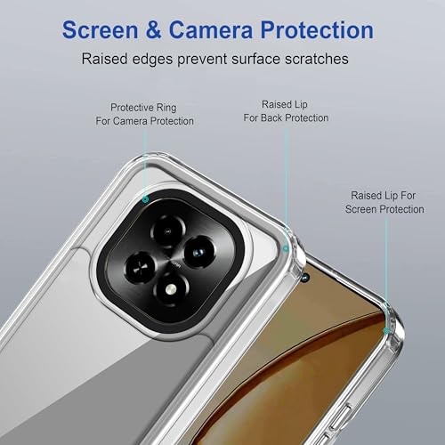 Image of Zapcase Back Case Cover for Realme C63 5G | Compatible for Realme C63 5G Back Cover | Case Cover with Camera Protection | (TPU + PC | Transparent)
