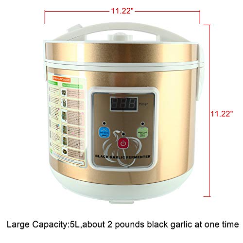 Homend 5L Black Garlic Automatic Fermenter, Black Garlic Ferment Box, Garlic Maker Recycle, Intelligent Fermentation Machine, Health Food Maker, Home/Kitchen Utensil #TOP4