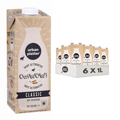 Urban Platter OatWOW Classic Oat Beverage, 1 Litre [Plant-Based,P...