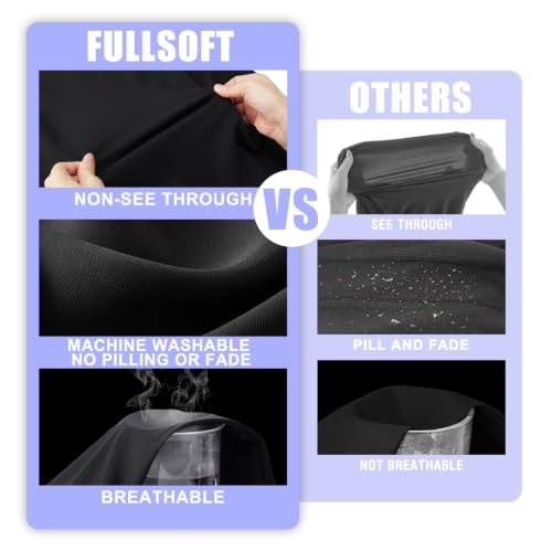 Image of FULLSOFT Plus Size Capri Leggings for Women- XL-4XL High Waist Tummy Control Stretchy Workout Yoga Pants Plus Capris