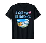 Crucero Islas Griegas dejó mi corazón en Mykonos crucero Barco Camiseta
