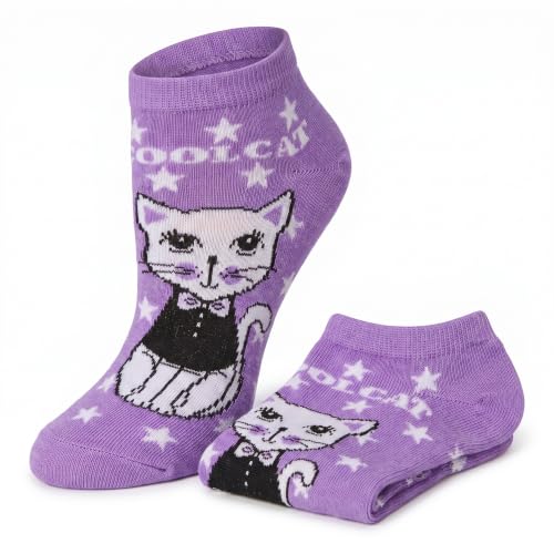 Image of Tipi Toe Women's 10 Pairs Lightweight Colorful Socks - Fun Low Cut Patterns for All-Day Comfort and Easy Everyday Style