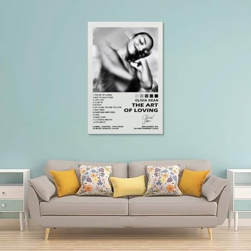 Generisch Oli-via Dean The Art Of Loving Signed Für Zimmer, Ästhetische Leinwand-Wandkunst, Schlafzimmer-Dekor Poster 12x18inch(30x45cm)