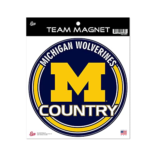 Rico Industries NCAA Michigan Wolverines 8" Round Magnet