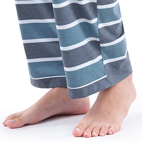 Image of Fruit of the Loom womens Short Sleeve Tee and Pant 2 Piece Sleep Set