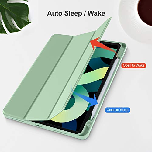 Image of Akkerds for iPad Air 11 Inch Case M4 /M3 /M2,Air 5th /4th Gen 10.9,MatchaGreen