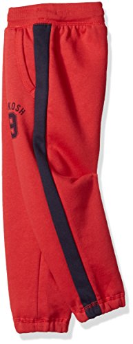 Oshkosh B'gosh Boys Classic Fit Logo Fleece Pants, Red, 3T Us #TOP1