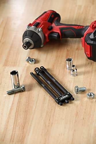 image for ARES 22023-6-Inch Impact Grade Socket Adapter Set - Turns Impact Drill