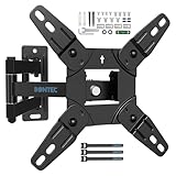 BONTEC テレビ壁掛け金具 13-42型対応 伸縮アーム式 チルト&スイベル調整 耐荷重20kg VESA 200x200 薄型/曲面テレビ対応 家庭/オフィス用 壁掛け金具