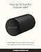 BetterMe Foam Roller for Muscle Recovery – High Density Exercise Roller for Back &Legs – Deep Tissue Massage Roller for Tension, Relief & Stretching (Black)