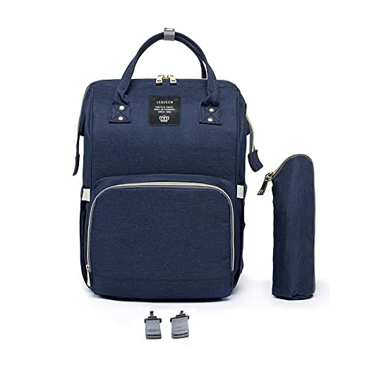 Mochila Bolsa Maternidade Lequeen Original Impermeável Porta mamadeira Menina Menino