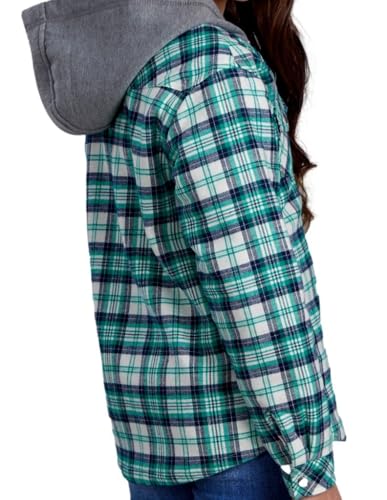 ROPER Western Jacket Girls Flannel Zip Shirt Green 03-298-0119-1804 GR2