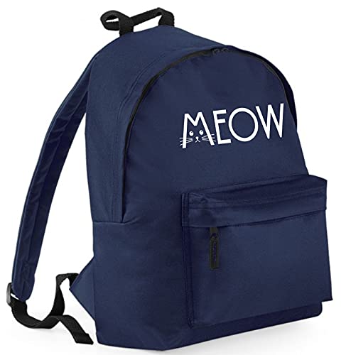 Sac à dos enfant Meow Cat bleu marine idéal pour la rentrée en maternelle