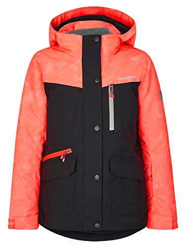 Ziener Anoki Esquí, Chaqueta De Invierno, Impermeable, Cortavientos, Cálida, Negro, 152 Para Niñas