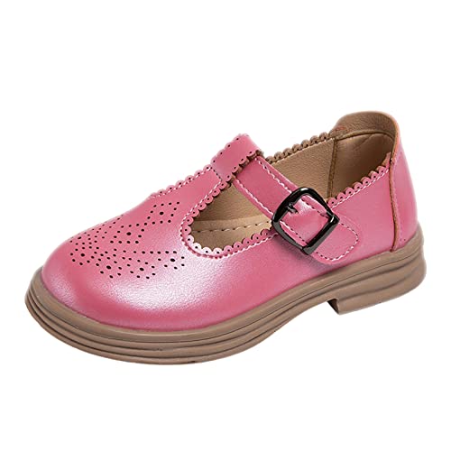 Children Shunky Heel Flower Sandals Fashion Princess Shoes Performance Sandals Children Shoes Kids Strap (Pink, 3 Big Kids)