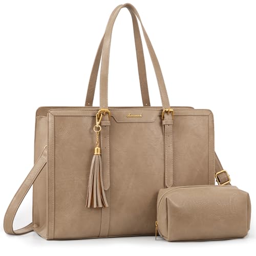 LOVEVOOK Laptop Bag for Women,Work Tote Bag for Teacher,Purse Gift for Her