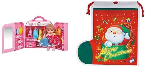 Amazon Co Jp メルちゃん おせわパーツ おかたづけばっちり おしゃれクローゼット サンリオ Sanrio クリスマス ラッピング 袋 サンタ ソックスバッグ 3lサイズ おもちゃ