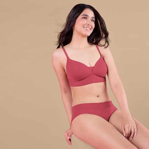 Image of NYKD Women's Ultimate Comfort and Flexibility: Elastic-Free Stretch Panties that Adapt and Delight, Mark-Free Waistband | Slip On | Mid Waist | Full Coverage | Solid - NYP342