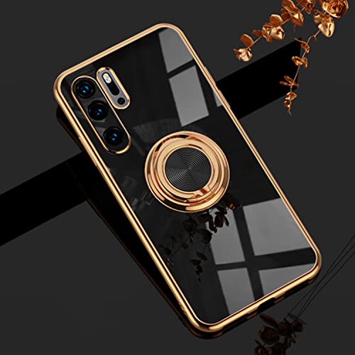 Coque Huawei P30 Pro silicone fine antichoc a support metal integre