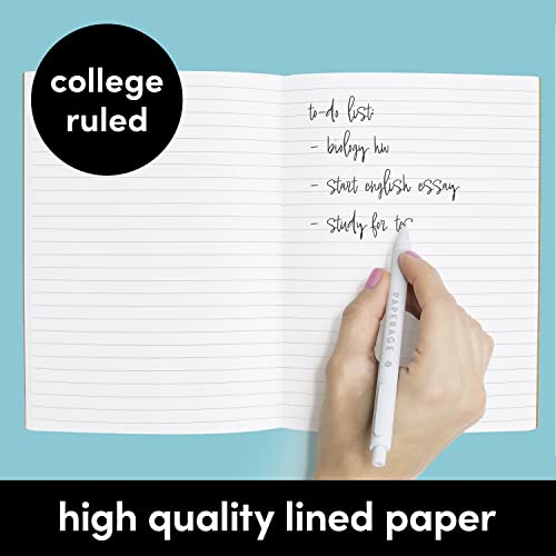 Paperage 48-Pack Composition Notebook Journals, 120 Pages, Kraft Cover With Rainbow Spines, College Ruled Lined Paper, Small Size (8 In X 5.75 In) – For School, Office, Or At-Home Use #TOP3