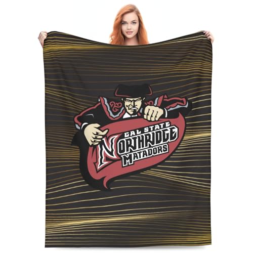 Cal State Northridge Matadors CSUN Ultra-Soft Micro Fleece Blanket Soft Comfortable Flannel Blanket-40 X30
