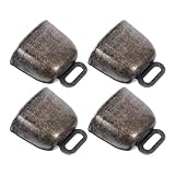 DONFAMDS 4個 ヴィンテージスル軽量牛鈴 防盗 放牧用羊 馬 牛対応 滑らかな表面とエレガントなブロンズ色装飾アクセサリー