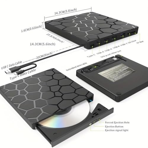 Graveurs disques USB Type C et lecteurs disque externes faciles de maison - 3