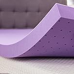 SINWEEK 3 Inch Gel Memory Foam Mattress Topper Ventilated Soft Mattress Pad, Bed Topper, CertiPUR-US Certified, Full Size, Purple