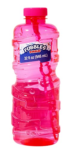 Fubbles Bubbles Solution And Refill | For Kids Ages 3+ | Includes 32Oz Fubbles Bubbles Solution And Bubble Wand (Colors May Vary) #TOP5