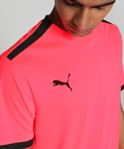 Image of Puma Men's teamLIGA Football Jersey | Lightweight and Sweat Proof Polyester Sports Crew Neck Training T-Shirt for Men | Breathable Athletic T-Shirt for Football & Sports