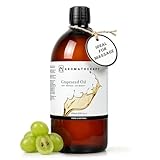 n2 Aromatherapy Aceite de Semilla de Uva - 900ml - para Cosmética, Masajes, Rostro, Corps, Piel