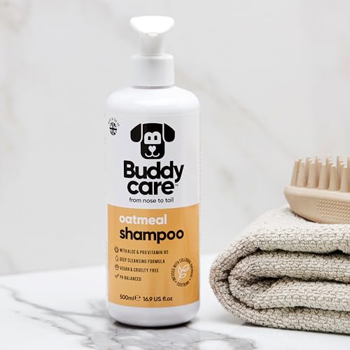 Oatmeal Dog Bundle by Buddycare | Includes 500ml Dog Shampoo, 500ml Conditioner & 200ml Deodorising Spray | Oatmeal Scented - Image 5